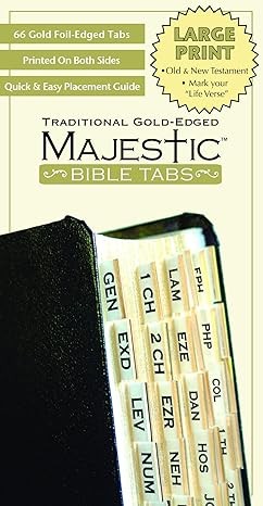 Bible Tabs - Gold - Large Print