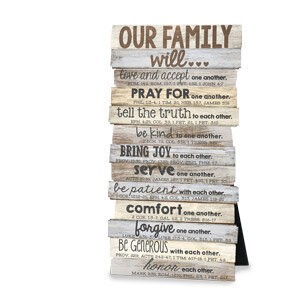 Plaque - Our Family Will