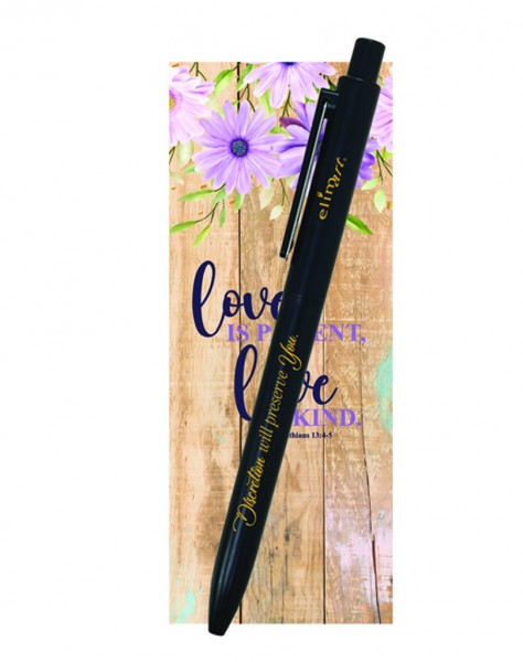 Gel Pen with Bookmark