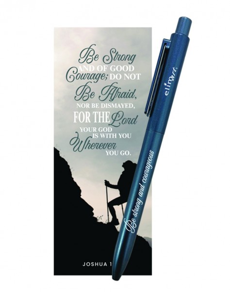 Gel pen with bookmark - Be Strong