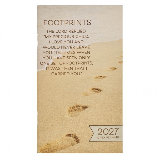 2027 small 24 month daily planer Footprints