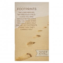2027 small 24 month daily planer Footprints
