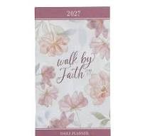 2027 small 24 month daily planner Walk by Faith