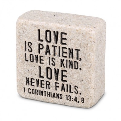 scripture Stone - Love is Patient