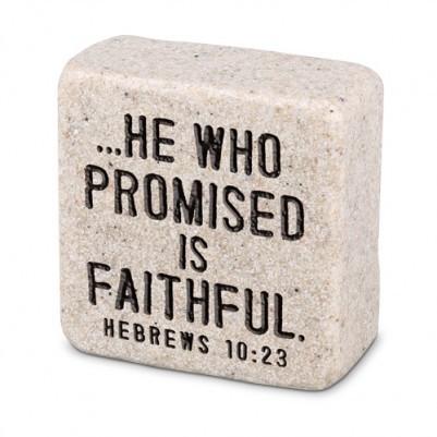 scripture stone - he who promised